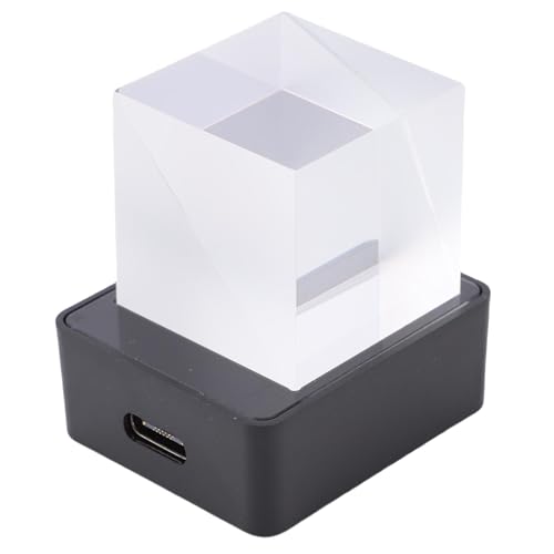 Luocute 3D Holographic Display Cube LED Hologramm Fotoprojektor mit GIF-Bibliothek für Home Decor Office