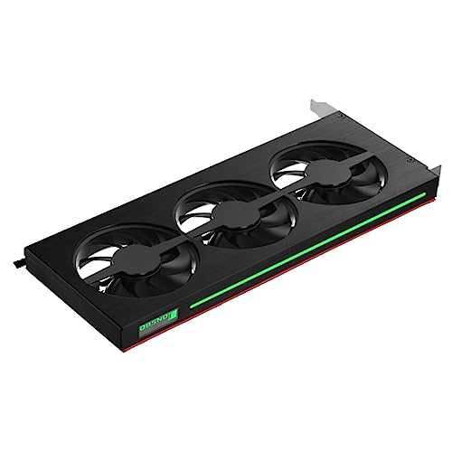 TINEASUR enfriador de gráficos de iluminación rgb radiador de vídeo Cable de alimentación del ventilador enfriador de ventilador gpu ventilador enfriador gpu ventilador silencioso Black