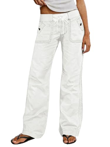 Image of Flamingals Straight Leg Drawstring Pants for Women