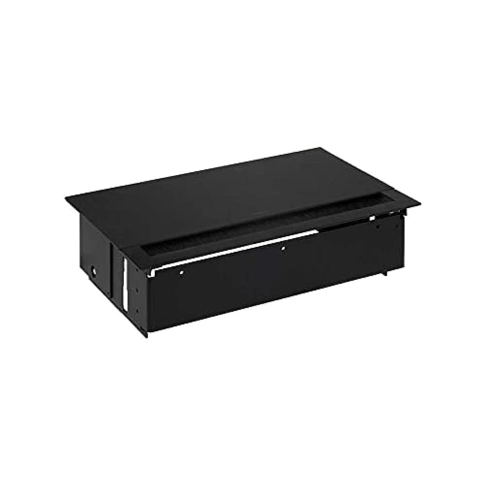 Prise encastrable plan de travail noir 4 schuko Simon 400 RJ45 bureau