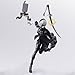 LUNK 2B Action Figure,Anime 2Bautomata Figure Movable Joints Anime Girl No.2 Type B Figurine Interchangeable Parts Model 2Byorha Statue Collectible for Fans 5.5in/14cm