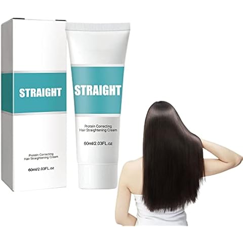 Hocossy Protein Correcting Hair Straightening Cream Hair Straightening Nourishing Protein for All Hair Types Correcting (1pcs) Cover