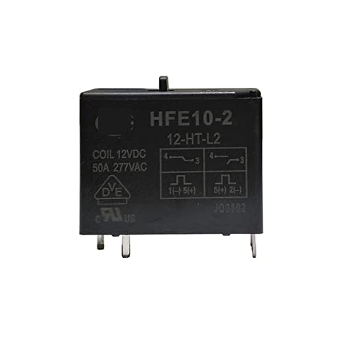 Relais HFE10-2-12-HT-L2 bistable 50A 12VDC à 5 broches pour commutation