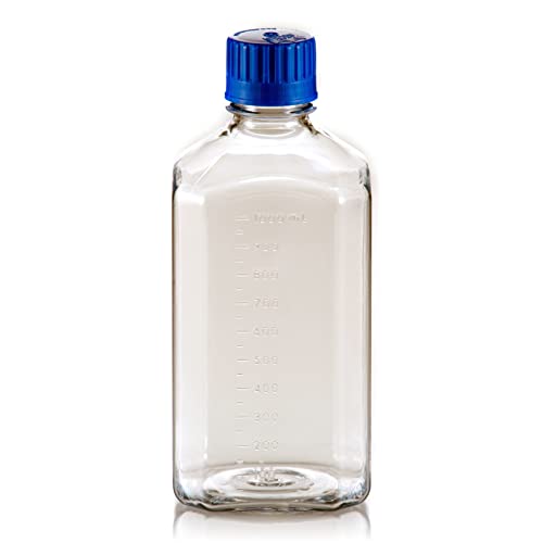 CryoKing 1000ml PETG media bottle, Standard Seal Cap, Sterile, Case of 48
