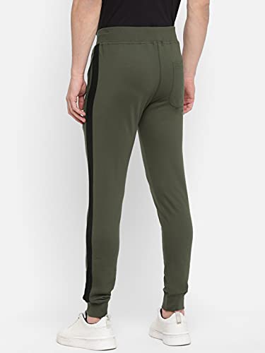 Image of Alan Jones Clothing Solid Men's Side Tape Joggers Track Pants