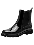 Tamaris Women's Vegan Boots, Black (Black Patent), 39 EU