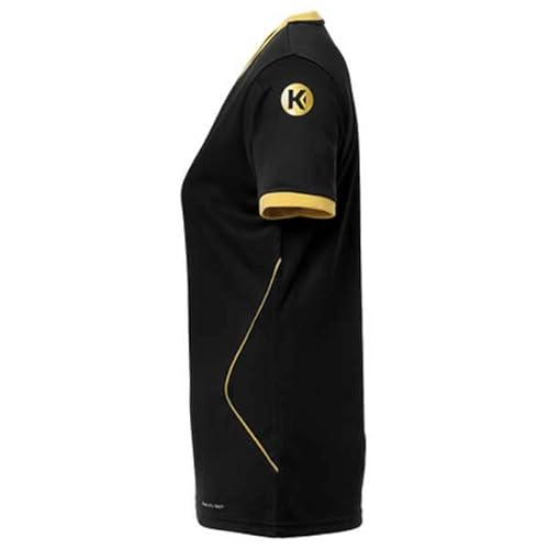 Kempa Damen Damen Trikot Curve Trikot, schwarz/Gold, XS, 200306705