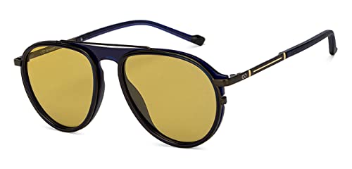 Image of Hip Hop Full Rim Pilot Branded and Stylish Sunglasses For Men & Women | Polarized and 100% UV Protected | Large | LK S15199