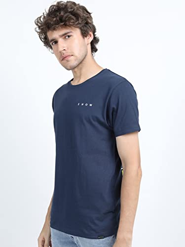 Image of KETCH Men Cotton Slim Fit Printed Half Sleeve T-Shirt