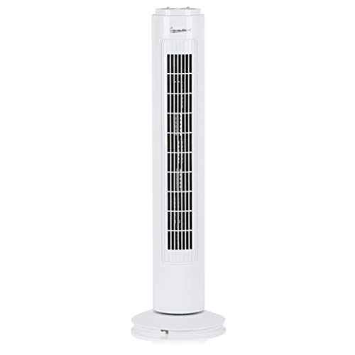 Signature S40012 29” 3 Speed Tower Fan with Oscillation, Adjustable Tilt, White