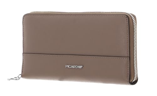 Picard Superstar 1 portefeuille zippé couleur Chai en cuir élégant