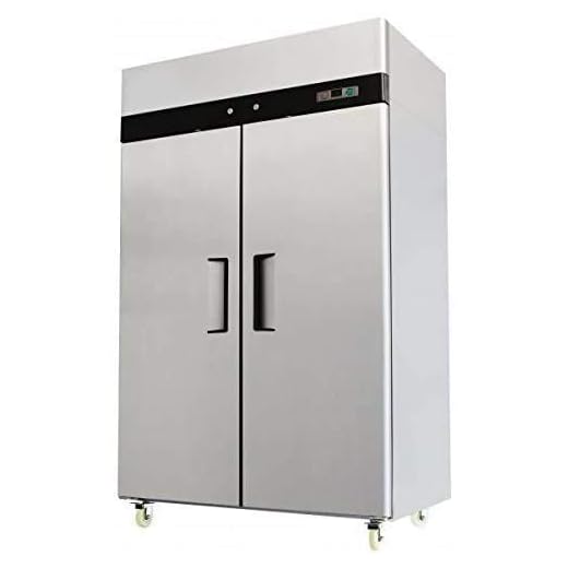Lucky Kitchen Supply 52" Double 2 Door Side By Side Stainless Steel Reach in Commercial Refrigerator, 49 Cubic Feet, for Restaurant