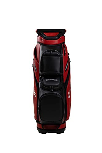 TaylorMade-Bolsa-de-Carrito-de-Lujo-Unisex-Rojo-Negro-y-Blanco-Talla-unica