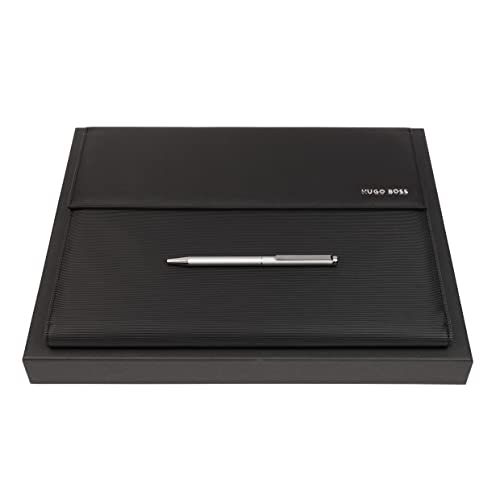 Organisateur HUGO BOSS cartable Pinstripe noir pour ranger vos documents