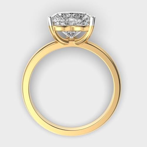Bague moissanite argent 925 anti-ternissement éclat cœur éternel - 3