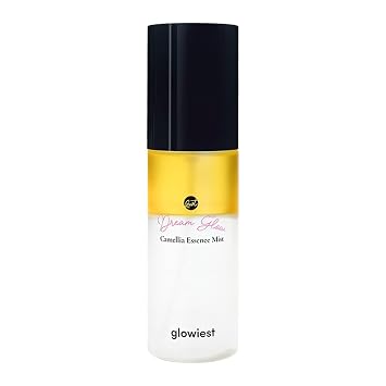 glowiest Dream Glow Camellia Essence Mist- Glass Skin Hydration & Soothing. Glow-Booster ; All In One Multi Mist+Toner+Serum l 75% Camellia Flower Water 2.70 fl. oz 80 ml