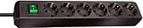 Interruptor Brennenstuhl Regleta, 230 V, Negro, 34 cm