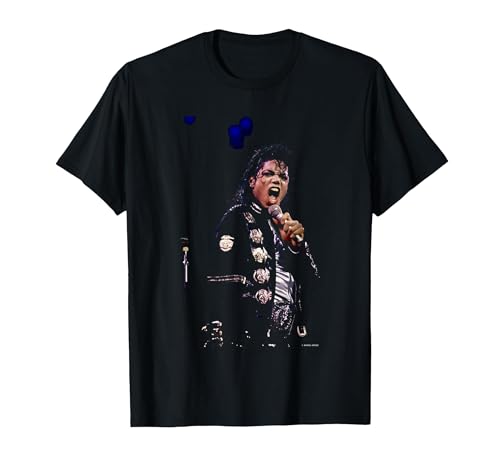Michael Jackson Live California Bad Tour by Michael Grecco T-Shirt, Men, Black, Large