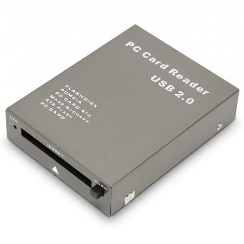 Zunate Lecteur de Carte PCMCIA, 68 Broches USB2.0 ATA Flash PCMCIA PC Card Memory Card Reader Adapter Converter