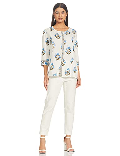 Image of Easybuy Women's Regular Kurta (SU21ST01FE White S)