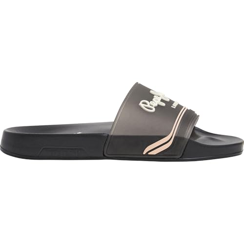 Suola antiscivolo Pepe Jeans Slider Origin W, Scarpe Donna, Nero, 39 EU
