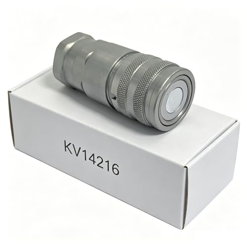 Coupleur hydraulique femelle KV14216 face plate pour travaux agricoles sur JD 315 317 320