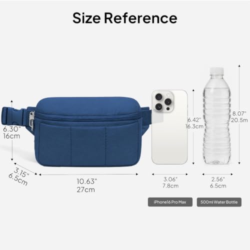 Image of TOPEAST Waist Pack 3.5L Fanny Packs with Water Bottle Holder