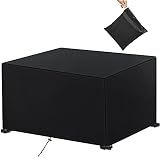 telas impermeables para sofas exterior 【Cubierta de muebles de jardín de alta calidad】 La cubierta está hecha de tela Oxford 420D duradera, con revestimiento de PU, evita rasgaduras y es resistente a los rayos UV. El material nano de protección ambiental que utilizamos tiene una excelente resistencia al agua, propiedades antienvejecimiento, duradero y duradero. Proteja los muebles de su jardín o sala de la suciedad, el viento, la lluvia, los excrementos de pájaros, la nieve, etc.