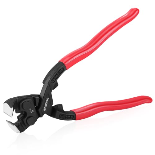 WORKPRO 8 Inch Nail Puller Pliers, High Leverage End Cutting Pliers