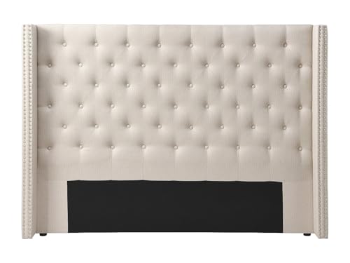 Vente-unique - Tête de lit capitonnée 170 cm - Tissu - Beige - Massimo