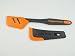 Produktbild TUPPERWARE Griffbereit Top-Schaber schwarz-orange + Handlanger TOP-Teigspachtel