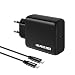 Produktbild GaN 65W USB C Ladegerät Netzteil mit PD PPS für HP Spectre Envy X360,MacBook Pro/Air, iPhone 14 Pro/Pro Max S23 Ultra, S23+, S23 usw, Thinkpad und Anderen Laptops Tablette Typ C Charger