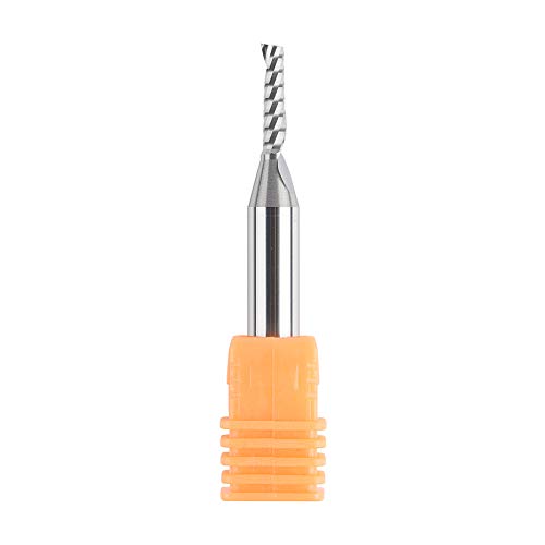 Spetool SP1FS-D1/8 O Flute Upcut 1/8 Inch X 1/2 Inch Carbide End Mill Single Flute Spiral Cnc Router Bit Aluminum Acrylic Woodworking Cutte thumb #4