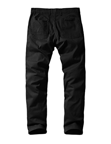 Match Mens Slim-Tapered Flat-Front Casual Pants (34, 8105 Black)3