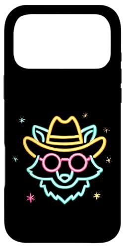 Cowboy Fox Face ���E���h�T���O���X �E�F�X�^���O���t�B�b�N �s���N �A�j�}�� �X�}�z�P�[�X iPhone 17 Pro Max �p