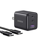 UGREEN 充電器 type-c 30W (2*USB-C+1*USB-A) 【PSE技術基準適合/PD3.0対応/30W急速充電/コンパクト】 GaN アダプター iphone17/16/15/14/13/iPad/GalaxyS25-S10/Google Pixel/AirPodsなどに対応 USB-CtoC ケーブル2M付き