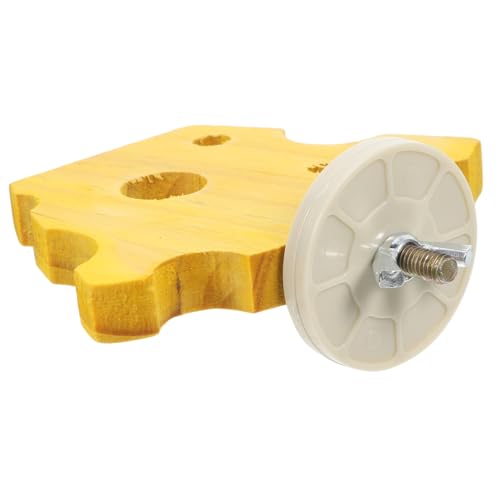 BESPORTBLE Natural Wood Parrot Perch Stand Engaging Bird Cage Accessory for Parakeets Promotes Claw Health Increased Activity Space for Play and Exercise