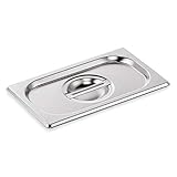 WAS 7014 001 Chromnickelstahl Deckel für Serie 70 Gastronormbehälter, 1/4 GN