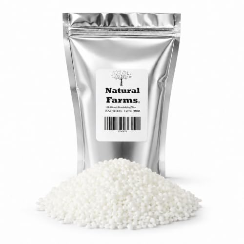 Natural Farms (1lb) Non-GMO Emulsifying Wax Pastilles NF Plant-Based Cosmetic Grade Wax