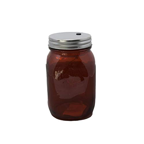 Verre décoratif à LED avec 5 LED dans le style d'une bocal rouge Cover