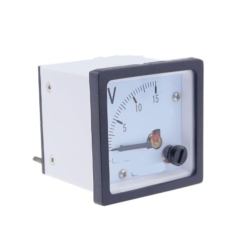 Voltmètre analogique de tableau carré 48x48 mm mesureur de tension continue 0-50V 99C1 - 4