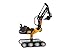 Rolly Toys RollyToys RollyDigger XL Volvo 513222-Sgabello, giocattolo per bambini, 3-8 anni, Nero, Colore giallo, 513222