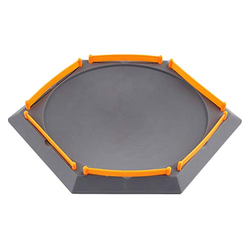 Exciting Burst Gyro Arena Disk Duel Spinning Top Launcher Stadium Toy Accessories for Boys Children Christmas Birthday Gifts 31 x 21cm Grey