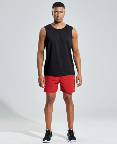 Image of MIER Men's Sleeveless Tank Top Dry Fit Workout Muscle Tee Shirt for Running Athletic Gym Sports Training, Moisture Wicking