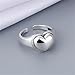 Annpro Vintage Silver Heart Ring for Women Non Tarnish,Punk Adjustable Open Heart Love Ring Dainty Engagement Wedding Promise Love Stacking Finger Rings Fashion Statement Jewelry (Style-B)