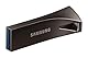 Samsung BAR Plus USB-Stick Typ-A, 64 GB, 200 MB/s Lesen, 30 MB/s Schreiben, Widerstandsfähiger USB 3.1 Speicherstick mit Schlüsselring, Titan Gray, MUF-64BE4/APC