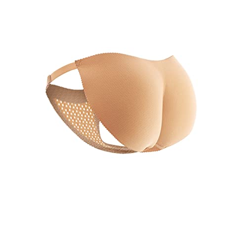 Bragas de silicona acolchadas para mujer, braguitas realzadoras de glúteos y caderas con relleno falso, moldeador corporal realzador de caderas (piel, M)
