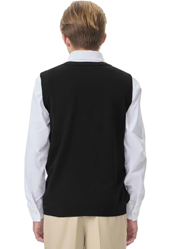 Classroom School Uniforms Men's Plus Size Adult Unisex V-Neck Sweater Vest3