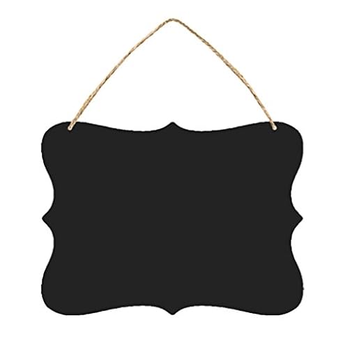 ULTNICE Pizarra Decorativa Colgante De Doble Cara Reutilizable Para Mensajes Con Cuerda Para Decoración De Pared 9X6.7 Pulgadas | Ya disponible en tu tienda friki favorita! En mundofriki.es!