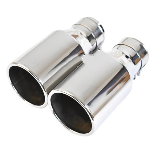 Cola de escape universal de acero inoxidable 304 con brida rizada para coche 2